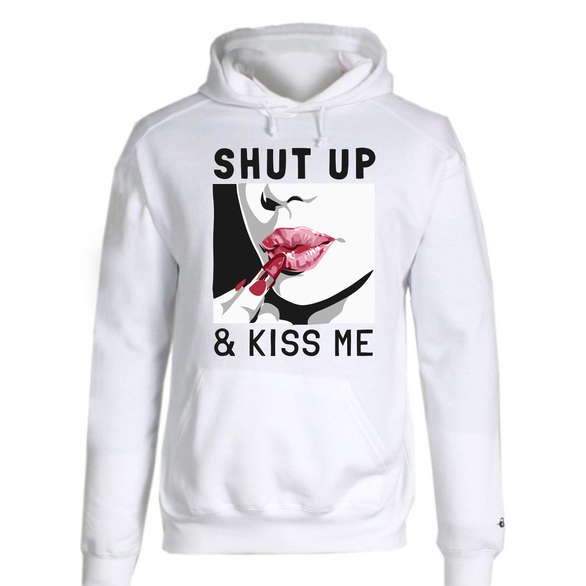 KISS  & SHUT UP HOODIE