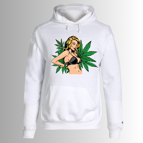 BRA OFF-BLUNTS UP HOODIE