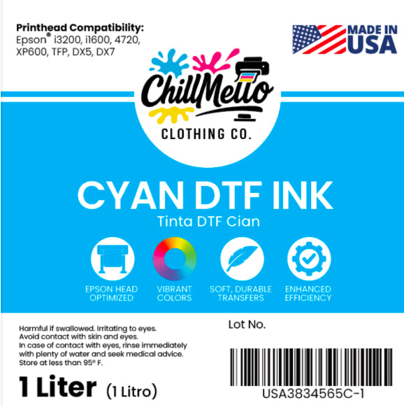 ChillMello Clothing Co. DTF Ink