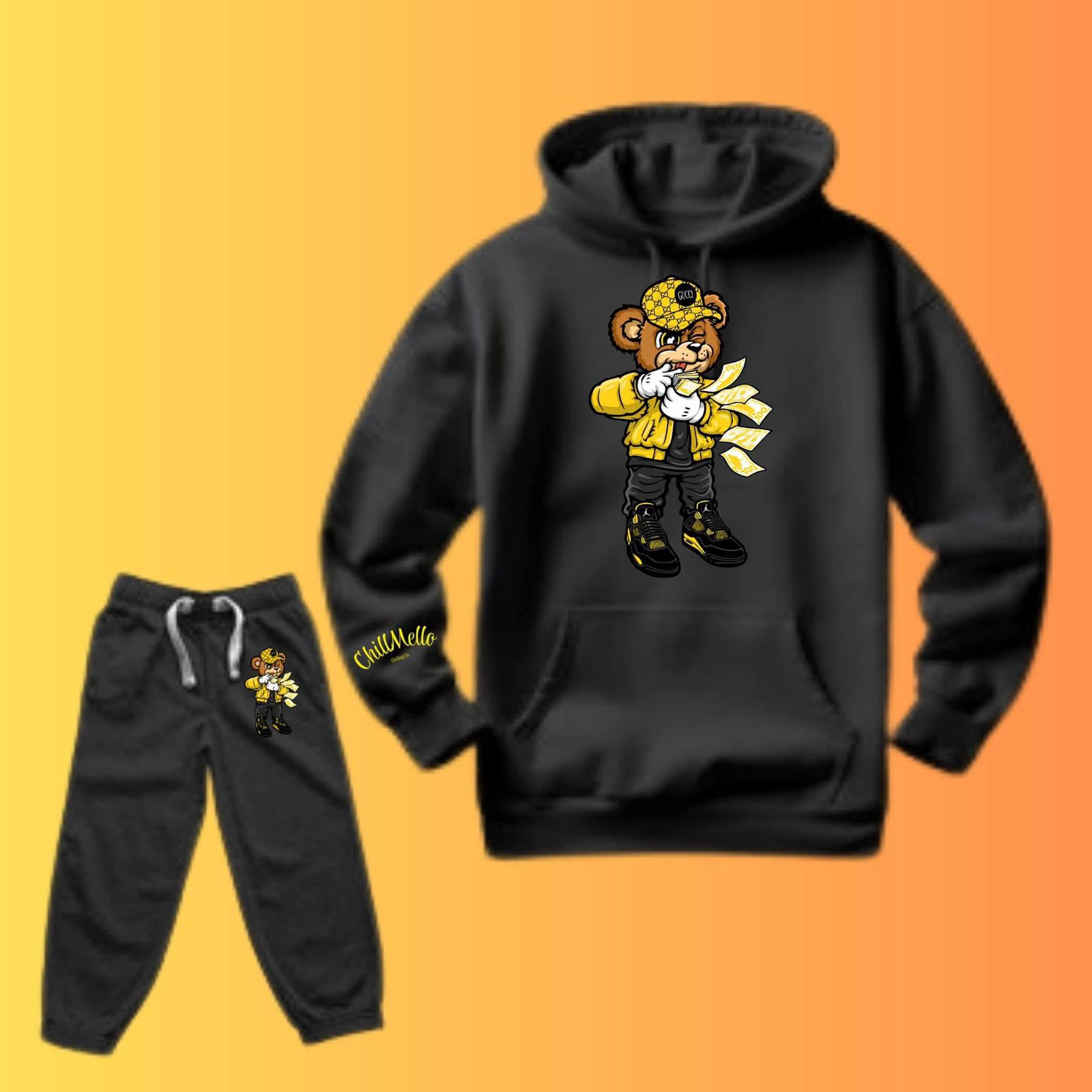 CHILLMELLO MAKE IT RAIN BEAR SWEATSUIT